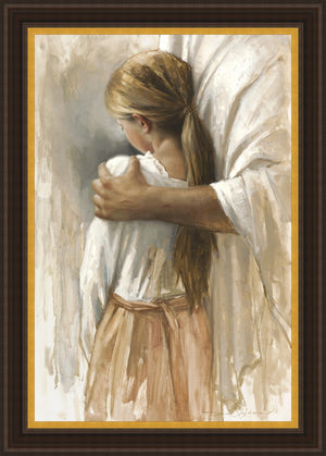 Embraced By His Love Large Wall Art